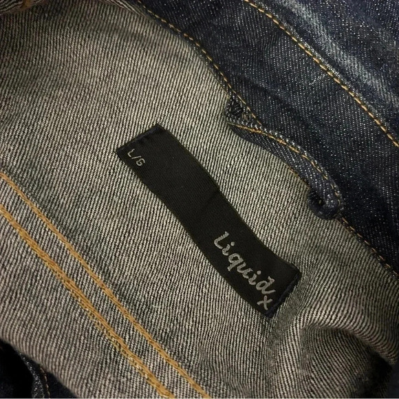 ❤️ Liquid X denim women jacket L - Picture 5 of 11